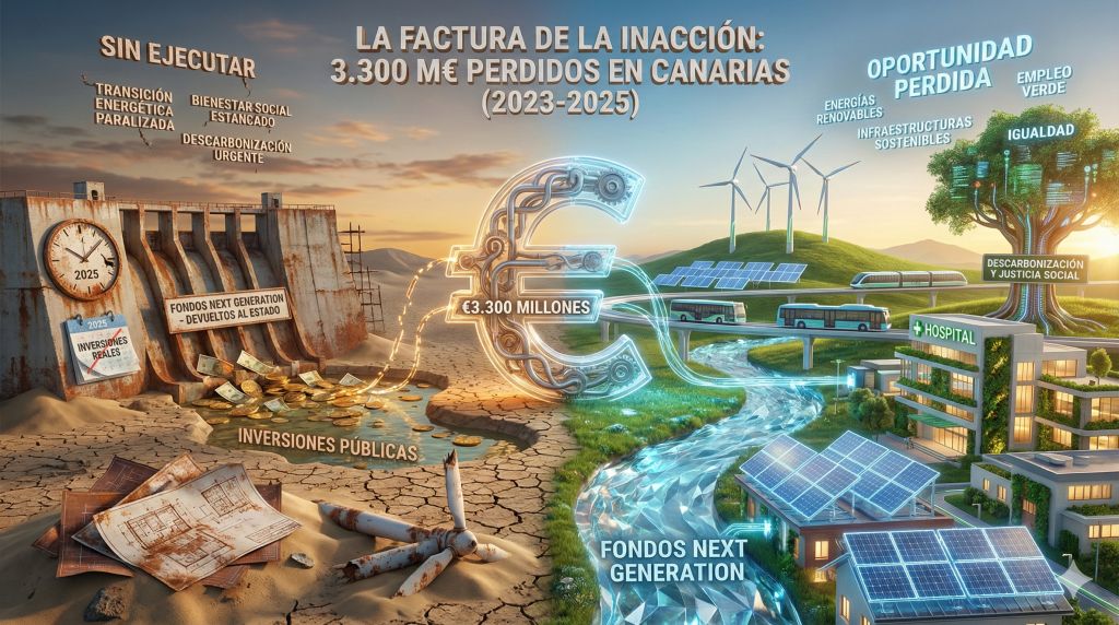 Inejecución presupuestaria en Canarias