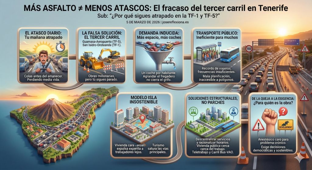 Los atascos en Tenerife