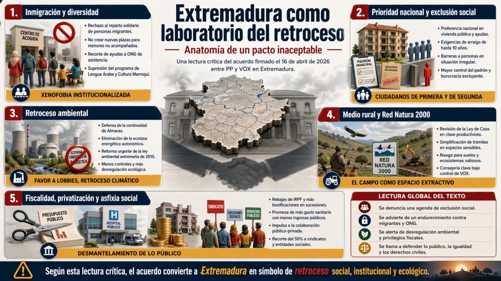 Pacto firmado en Extremadura