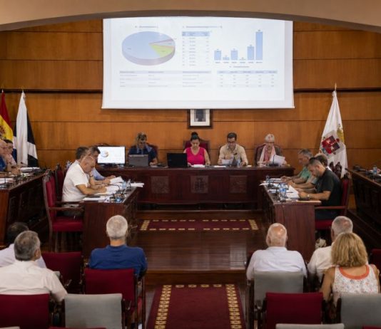 Pleno de Candelaria: inversiones y cuentas solventes Sesión del pleno del Ayuntamiento de Candelaria con los concejales debatiendo las cuentas municipales, las inversiones y los proyectos para los barrios.