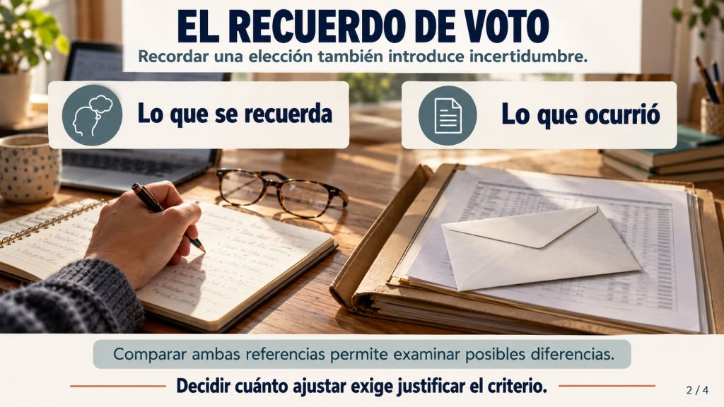 El recuerdo de voto
