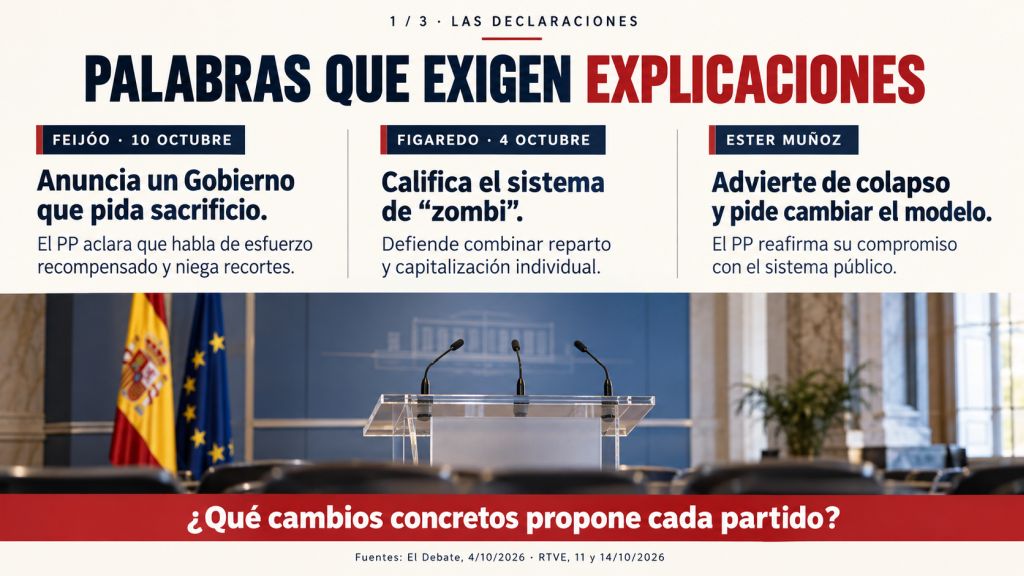 Micrófono silenciado y calendario del 29 de noviembre acompañan la declaración de Eduardo Inda aconsejando aplazar el debate sobre pensiones hasta después de las elecciones.